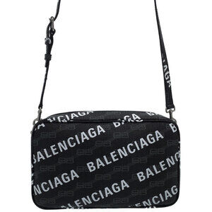 BALENCIAGA Monogram Signature Camera Bag Shoulder